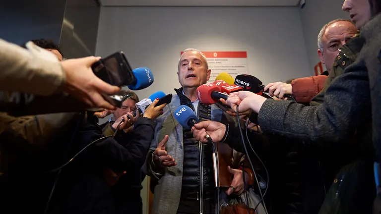 Reunión de trabajo con medios de comunicación sobre el coronavirus. Con la presencia de los directores generales de Salud y de Comunicación institucionales. MIGUEL OSÉS