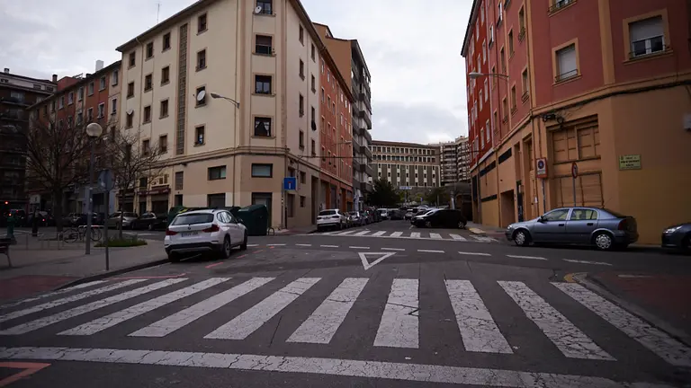 Calle Manuel de Falla de Pamplona. PABLO LASAOSA