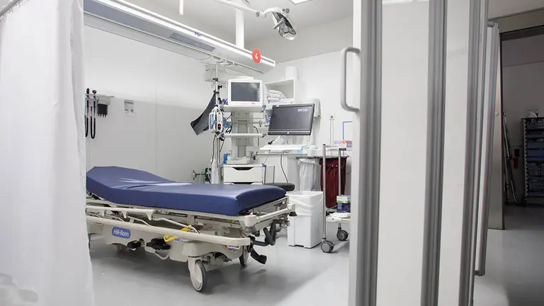 Área perimetrada en Reanimación de Urgencias - coronavirus