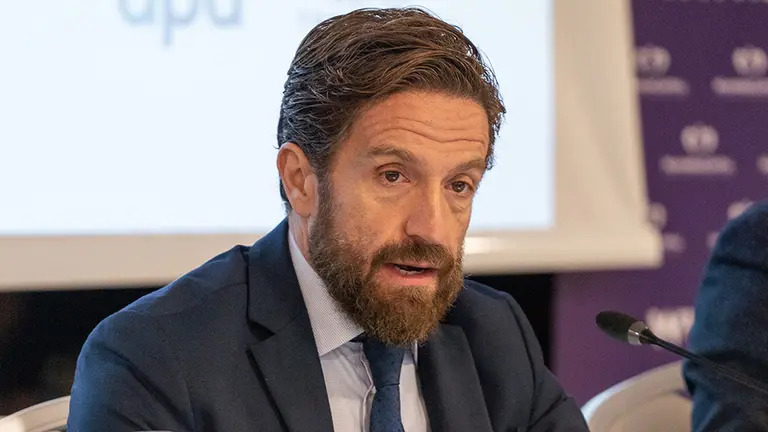 El presidente de Faconauto, Gerardo Pérez, durante un acto en Pamplona NAVARRA CAPITAL