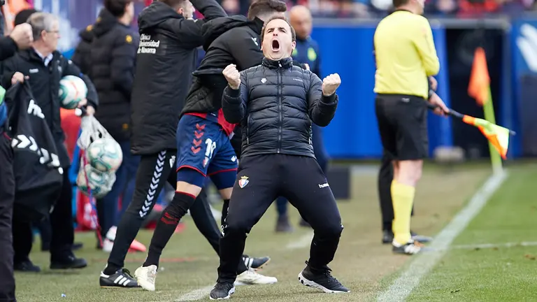 El entrenador de Osasuna, Jagoba Arrasate. Miguel Osés