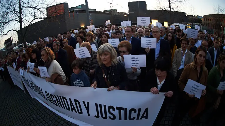 La Fundación Tomás Caballero, Anvite y la AVT realizan un acto de homenaje a las víctimas del terrotismo. MIGUEL OSÉS