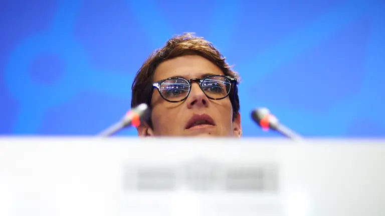 El Gobierno de Navarra informa en rueda de prensa extraordinaria las medidas tomadas y que tomarán frente al Coronavirus. PABLO LASAOSA