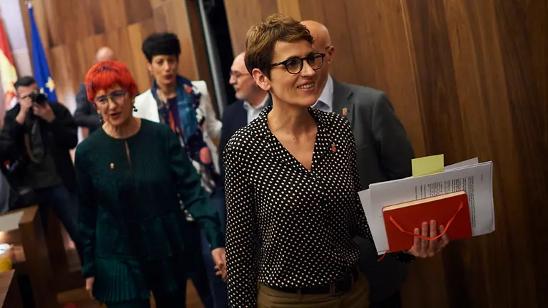 El Gobierno de Navarra informa en rueda de prensa extraordinaria las medidas tomadas y que tomarán frente al Coronavirus. PABLO LASAOSA