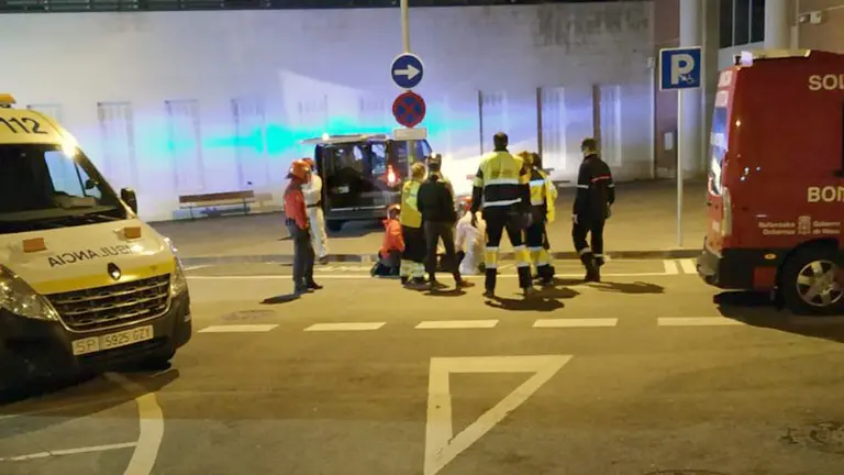 Intervención en Burlada ante un posible caso de coronavirus. POLICÍA MUNICIPAL