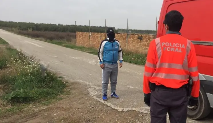 Un hombre que estaba haciendo ejercicio en la calle ha sido propuesto para sanción en Ablitas. POLICÍA FORAL