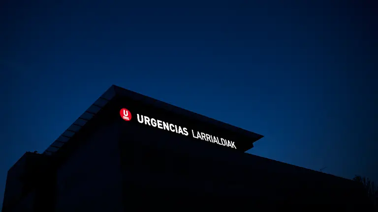 Urgencias del Complejo Hospitalario de Navarra en Pamplona durante la crisis del coronavirus. PABLO LASAOSA