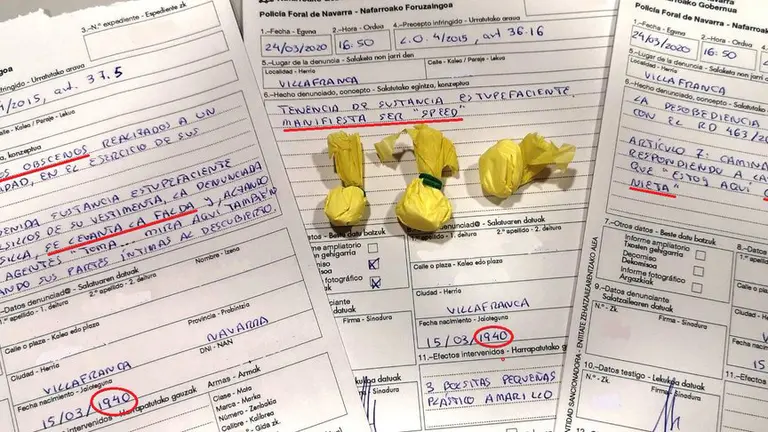 Denuncias interpuestas a la mujer octogenaria en la localidad navarra de Villafranca. CEDIDA