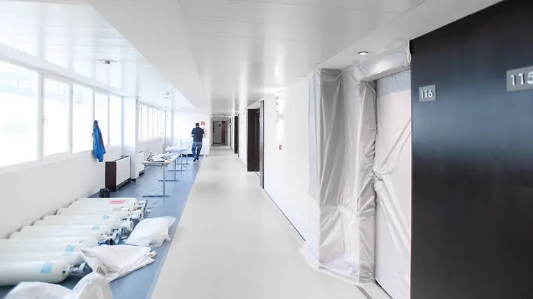 Adecuación del hotel NH Iruña Park para pacientes de coronavirus (4) GOBIERNO DE NAVARRA