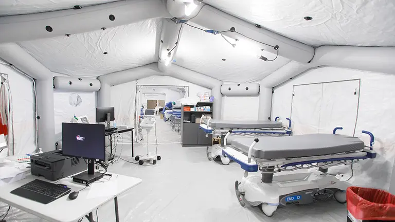 Carpas en el sótano de Urgencias del Complejo Hospitalario de Navarra (5) GOBIERNO DE NAVARRA