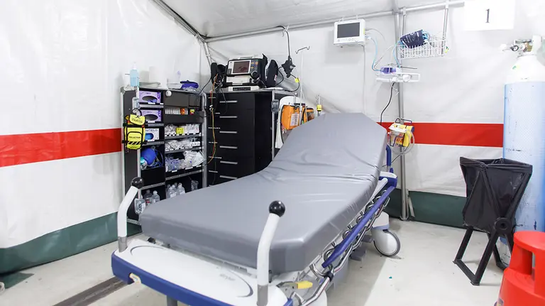 Carpas en el sótano de Urgencias del Complejo Hospitalario de Navarra (6) GOBIERNO DE NAVARRA