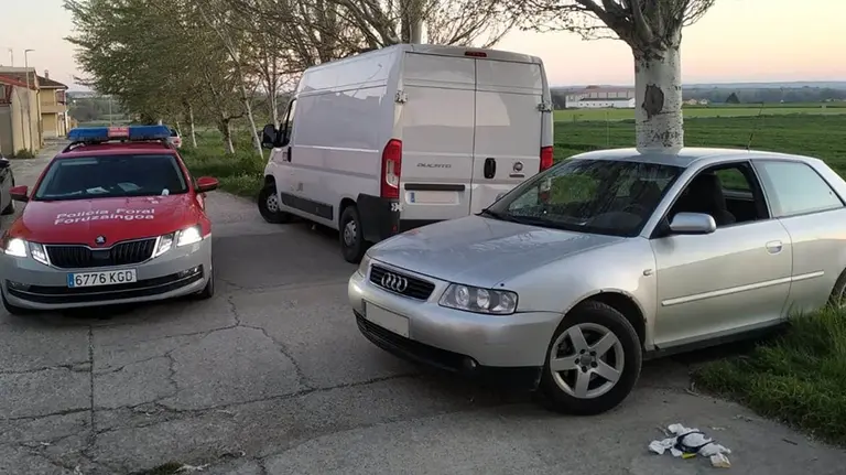Conductor denunciado en Santacara POLICÍA FORAL