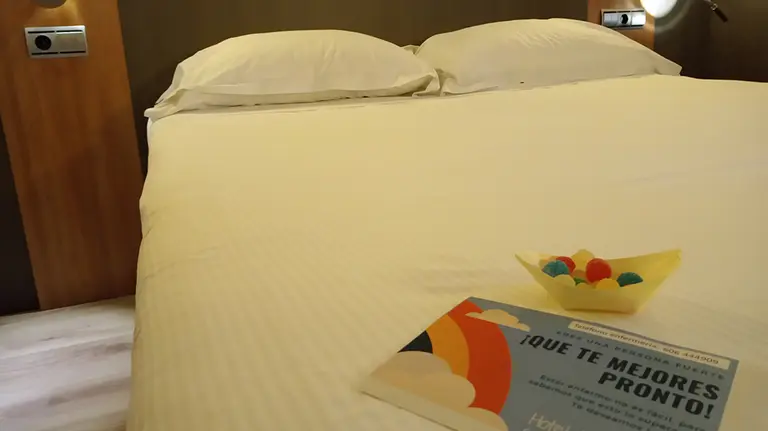 Habitación del hotel Maissonave para personal sanitario en la crisis por el coronavirus en Navarra GOBIERNO DE NAVARRA