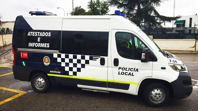 Vehículo de atestados e informes de la policía nacional. Europa Press.