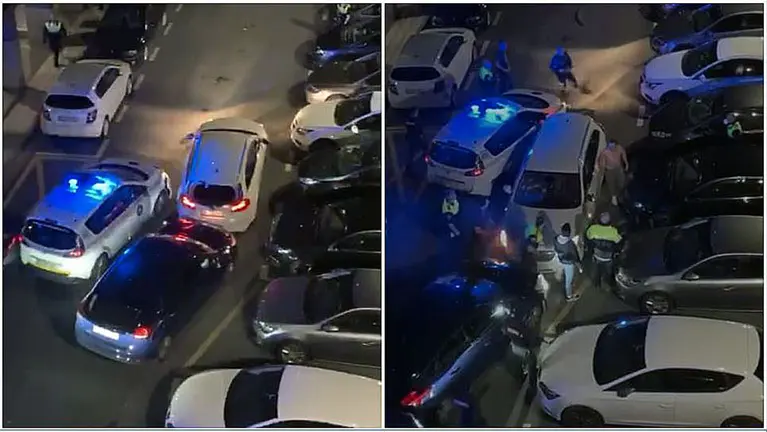 Un hombre detenido en Renter&iacute;a tras golpear con su coche a agentes policiales.