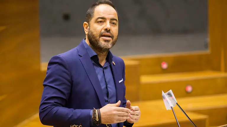 Pleno del Parlamento de Navarra durante el estado de alarma por la crisis del coronavirus en abril de 2020 (6)