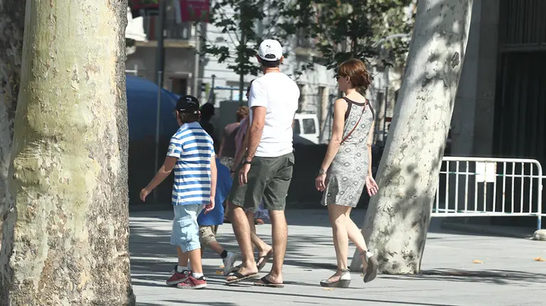 Familia numerosa, paseando, paseo, matrimonio, niños, verano - EUROPA PRESS - Archivo.