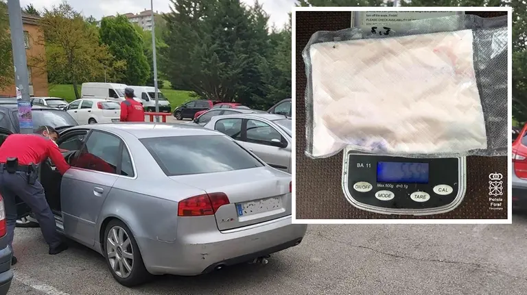 Detención de un conductor en Mendillorri, con incautación de droga POLICÍA FORAL