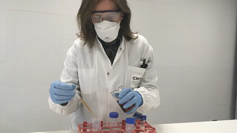 Investigadora del CNTA en San Adrián. CEDIDA