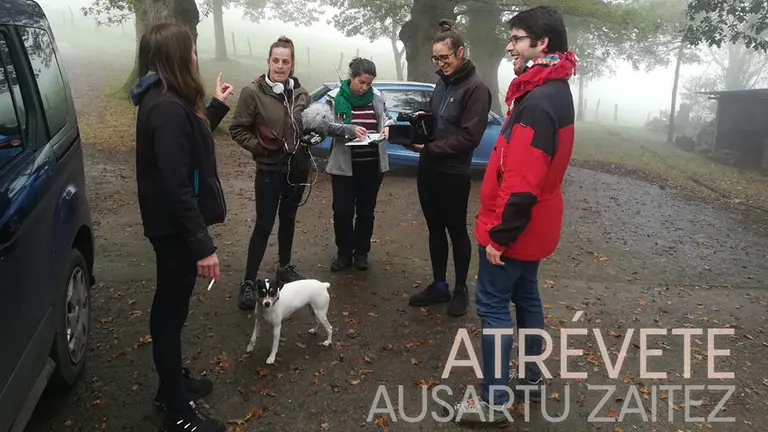 Un momento de la grabación del documental Atrévete. CEDIDA