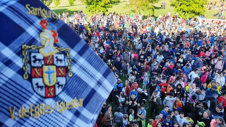 Imagen del inicio de las fiestas del Valle de Egüés. ARCHIVO