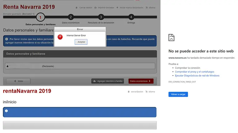 Fallos en el sistema informático durante el primer día de la campaña de la Renta en Navarra. NAVARRACOM