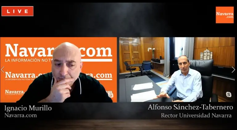 Entrevista con el rector de la Universidad de Navarra, Alfonso Sánchez-Tabernero.