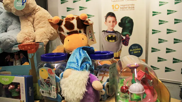 Juguetes donados por El Corte Inglés a la Fundación Aladina. Cedida.