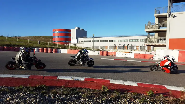 Una prueba de Kárting en el Circuito de Navarra en Los Arcos. Cedida.
