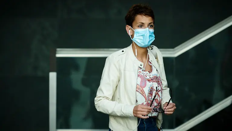 María Chivite, presidenta del Gobierno de Navarra en el Parlamento de Navarra. PABLO LASAOSA