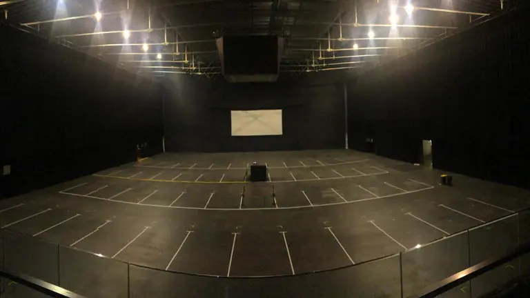 Instalaciones del Navarra Arena convertida en autocine CEDIDA