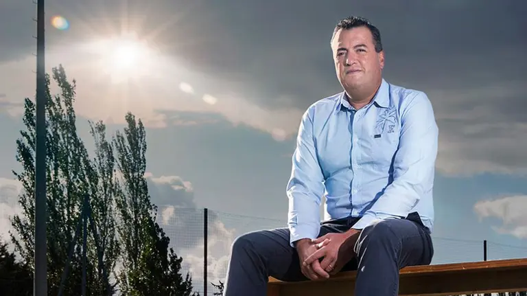 Félix Vergara posa en las instalaciones de Tajonar. felixvergara.com