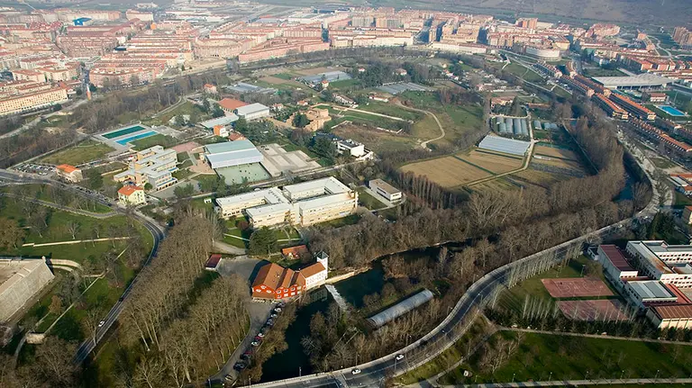 Meandro de Aranzadi junto al río Arga en Pamplona. AYTO PAMPLONA.