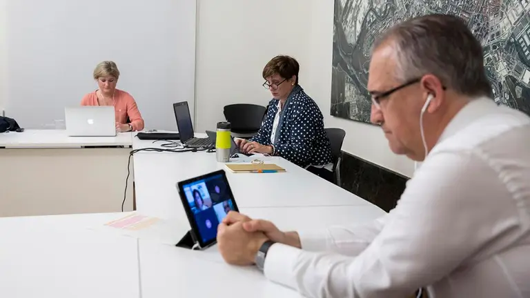 Celebración de la Mesa de los Sanfermines AYUNTAMIENTO DE PAMPLONA