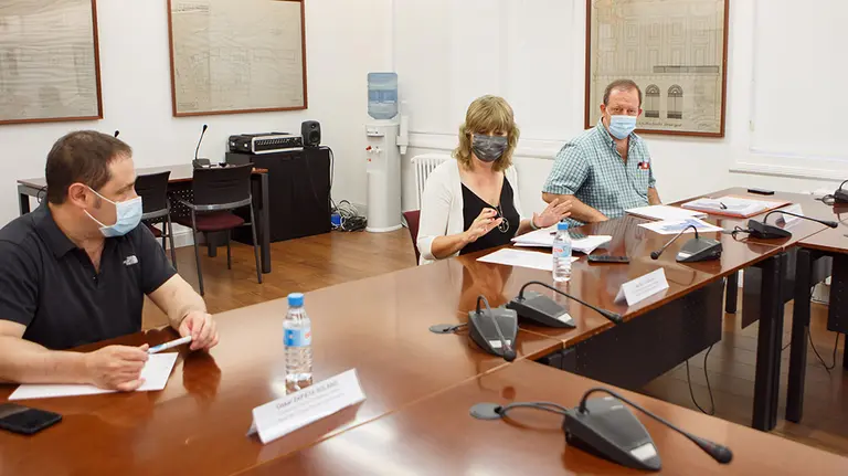 La consejera Ana Ollo, durante la reunión del Consejo del Euskera GOBIERNO DE NAVARRA