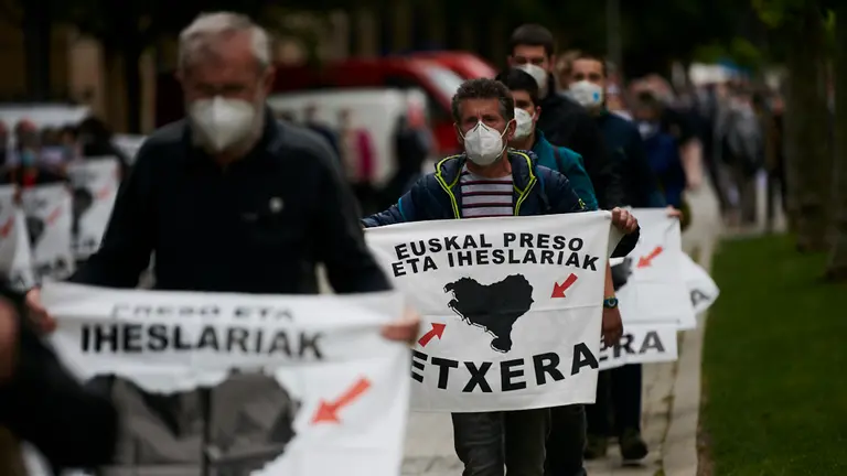 LAB se manifiesta a favor de los presos de ETA. PABLO LASAOSA