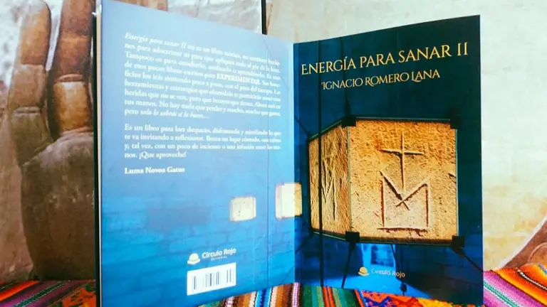 Portada y contraportada del libro &#34;Energía para sanar II&#34;.