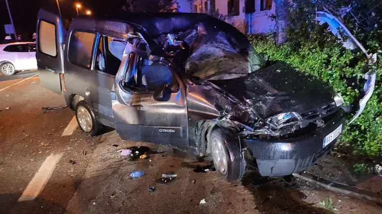 Accidente de tráfico en Ollacarizqueta (2) POLICÍA FORAL