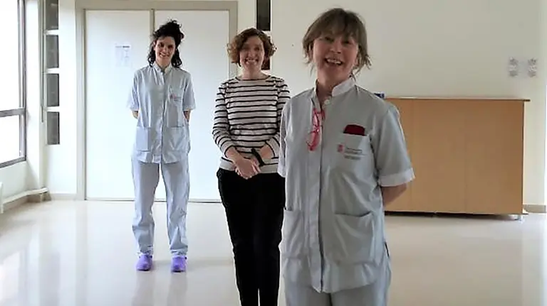 De izda. A dcha. Amaiur Umerez, Marta Ibarra y Montse Fernández GOBIERNO DE NAVARRA