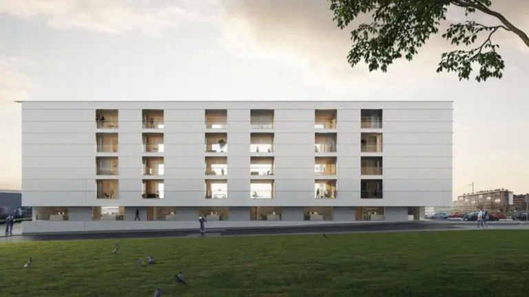 Edificio proyectado en Mutilva en la primera experiencia de colaboración público-privada en vivienda social - GOBIERNO DE NAVARRA