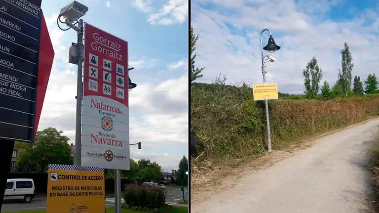 Controles de acceso en Gorráiz, en el Valle de Egüés CEDIDA