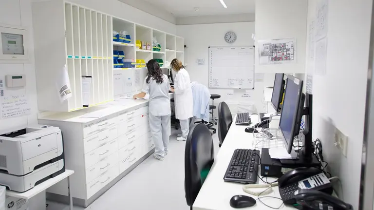 Personal sanitario, en un hospital durante la crisis del coronavirus GOBIERNO DE NAVARRA