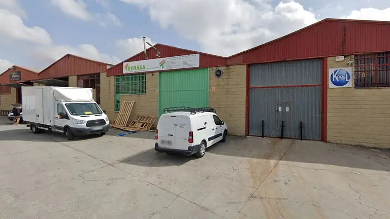 Nave de la empresa Trenasa, en Castejón ARCHIVO