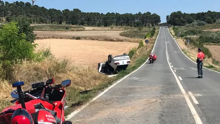Accidente de tráfico en Peralta POLICÍA FORAL