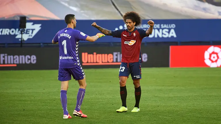 Partido de futbol entre Osasuna y Leganés correspondiente a la jornada 32 jugado en el estadio de El Sadar de Pamplona. MIGUEL OSÉS