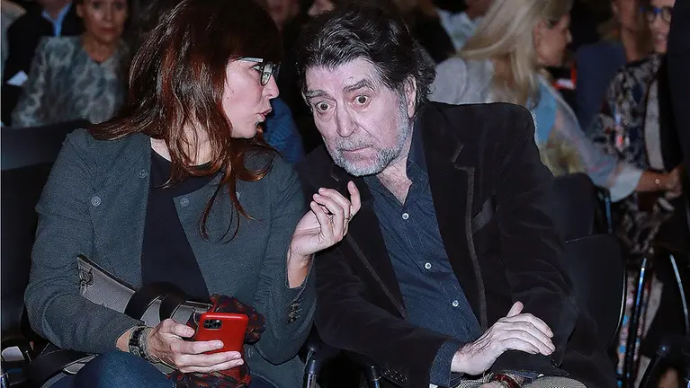 Joaquín Sabina y Jimena Coronado en un acto celebrado el pasado invierno en Madrid. EUROPA PRESS