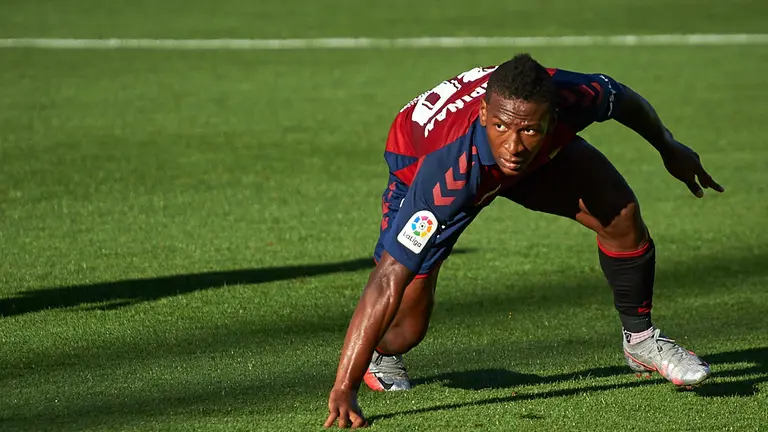 Partido entre Osasuna y Getafe correspondiente a la jornada 34 de la liga jugado en El Sadar de Pamplona. MIGUEL OSÉS