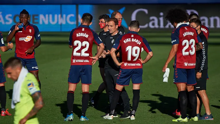 Partido entre Osasuna y Getafe correspondiente a la jornada 34 de la liga jugado en El Sadar de Pamplona. MIGUEL OSÉS