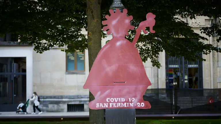 San Fermín suspendido por el COVID-19. PABLO LASAOSA