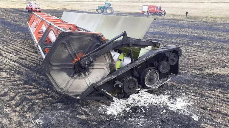Incendio forestal en Lerín POLICÍA FORAL